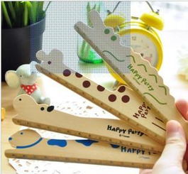 卡通小木尺 童趣与实用的文具精品